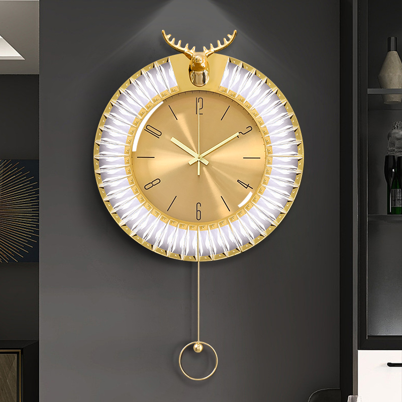 网红创意大气客厅装饰家用时尚挂钟钟表挂墙挂钟