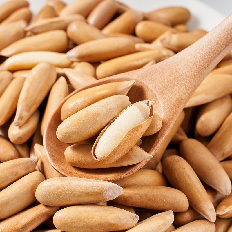 新货手剥巴西松子500克罐装总重重特大原味孕妇松子