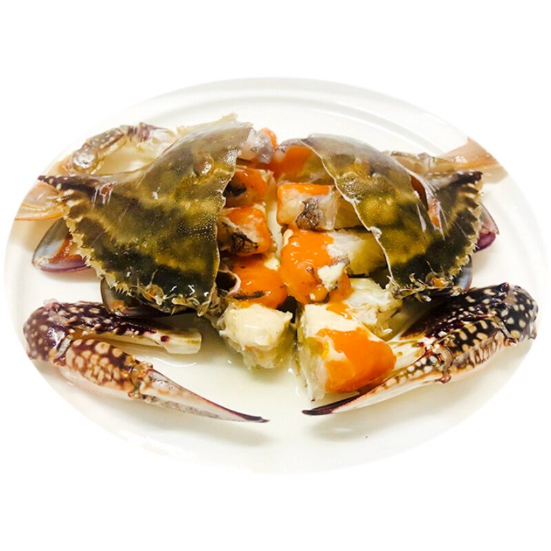舟山红膏呛蟹咸蟹生呛蟹醉蟹酱母蟹整只腌螃蟹梭子蟹炝蟹宁波特产