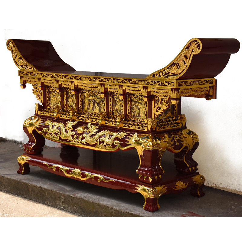 元宝供桌寺院桌小供台实木神台寺庙桌贡桌翘头供桌