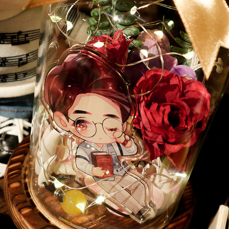 礼物周边漫境镇沈巍沈教授永生永生花花瓶生日朱一龙动漫水杯