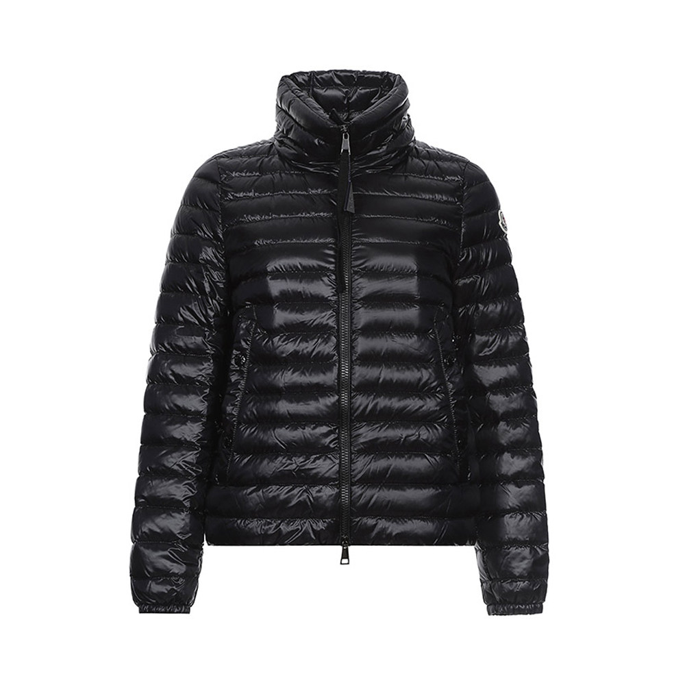 moncler盟可睐哑光黑色聚酰胺时尚女士羽绒服新年礼物