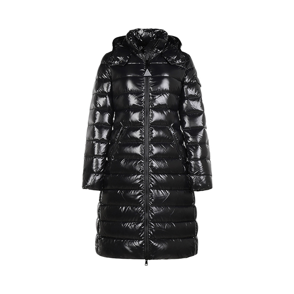 moncler蒙口盟可女士moka黑色长款羽绒服羽绒服
