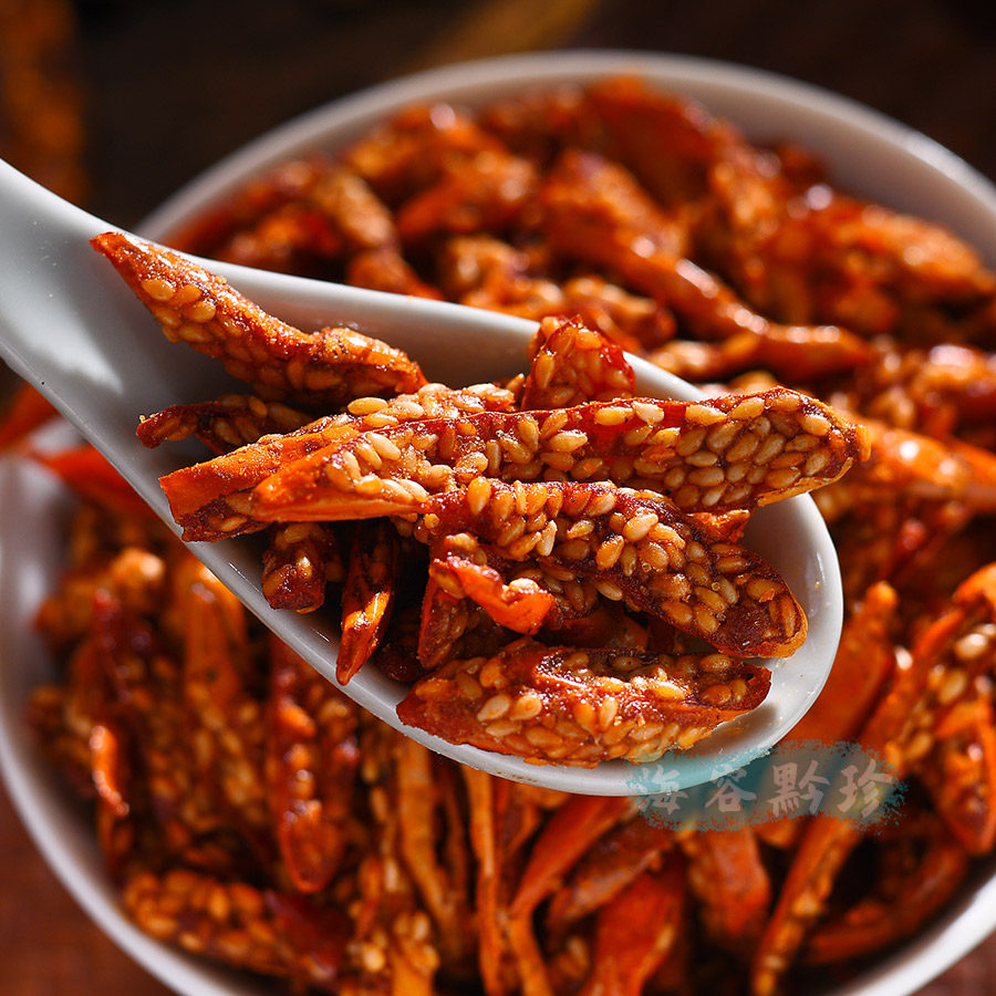 辣椒贵州特产芝麻香辣脆油干吃拌饭下酒菜零食辣椒粉料