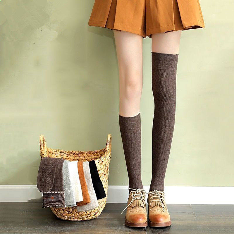 秋冬压力瘦腿过膝小腿jk袜子女日系ins中筒短袜