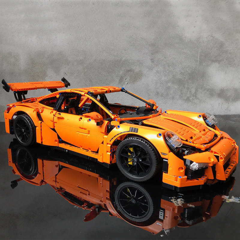 乐高保时捷911gt3男孩跑车系列积木拼装玩具模型建构