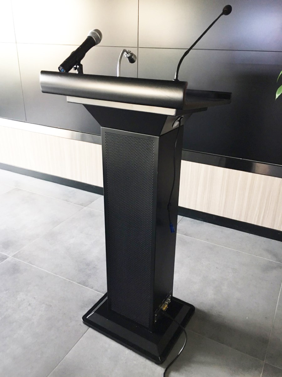 讲台演讲多媒体公司多功能发言学校会议室培训讲桌演讲台