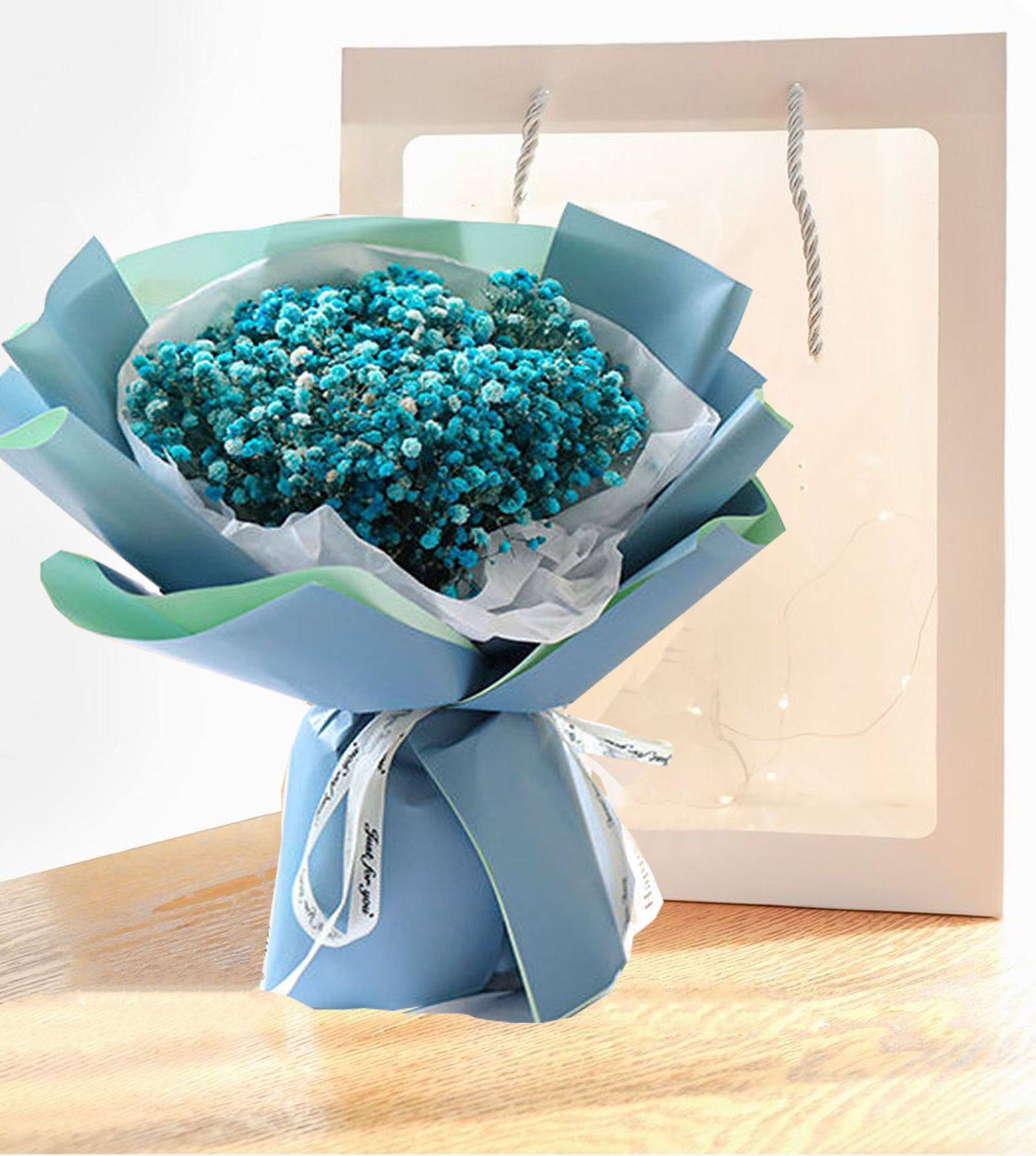 满天星干花花束礼盒毕业表白生日送男女生闺蜜永生花