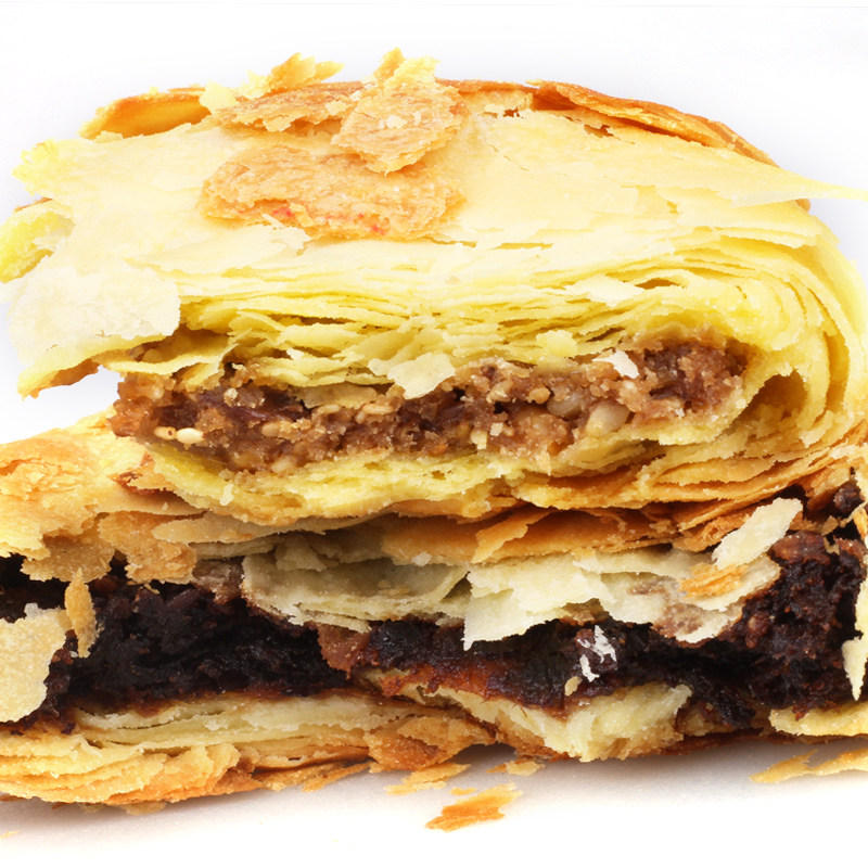 果馅陕北榆林特产子洲地方小吃酥皮五仁枣泥月饼