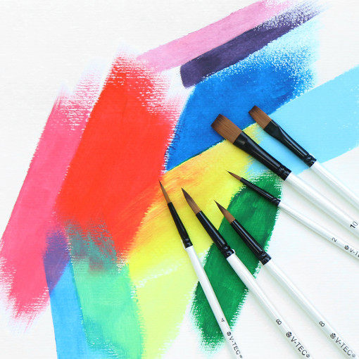 新品猪鬃画刷颜料丙烯水彩美术儿童涂鸦手绘画笔