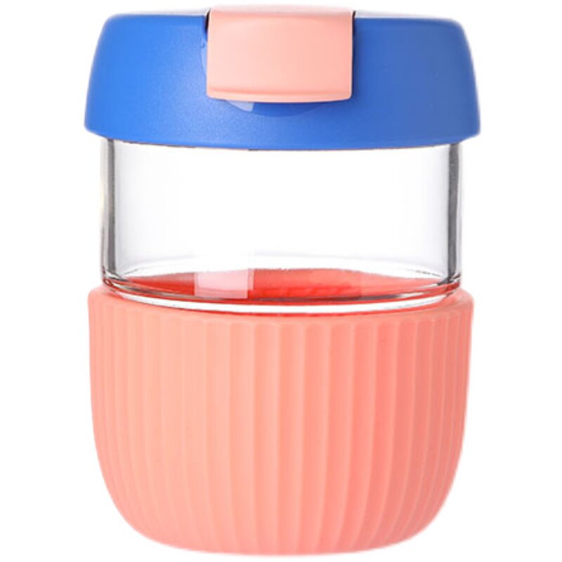 畹町彩虹小巧夏季便携玻璃水杯女夏简约高颜值随手杯