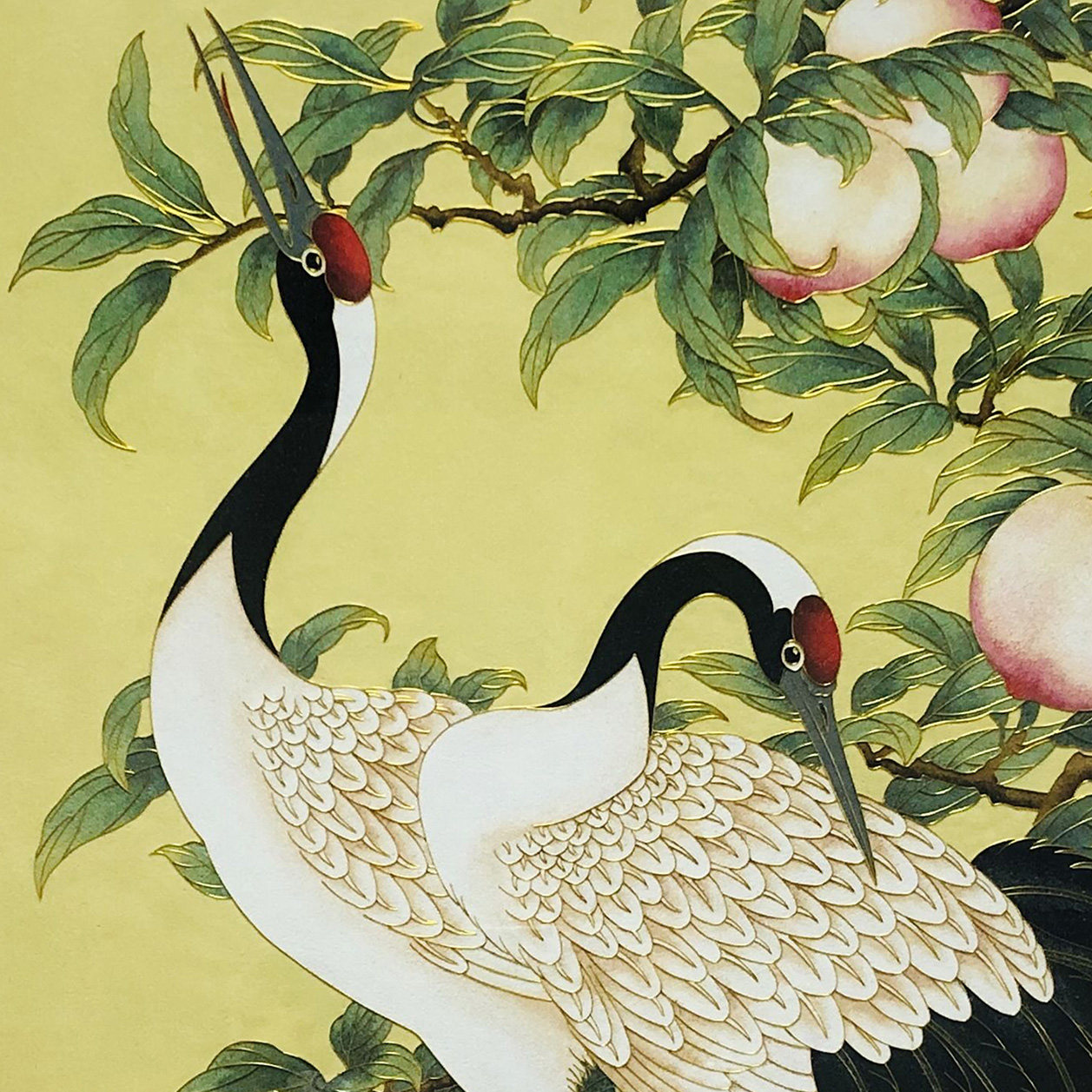 瑞景堂宇联名仙鹤祝寿图釉料掐珐琅diy非遗景泰蓝