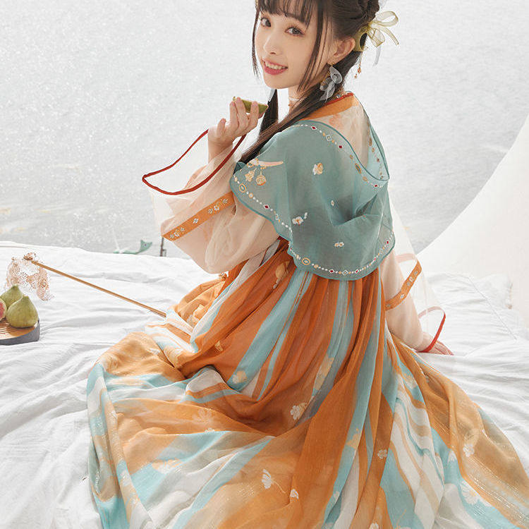 瑶瑶遇见神鹿王者联名古装国风汉服女cos瑶妹汉服