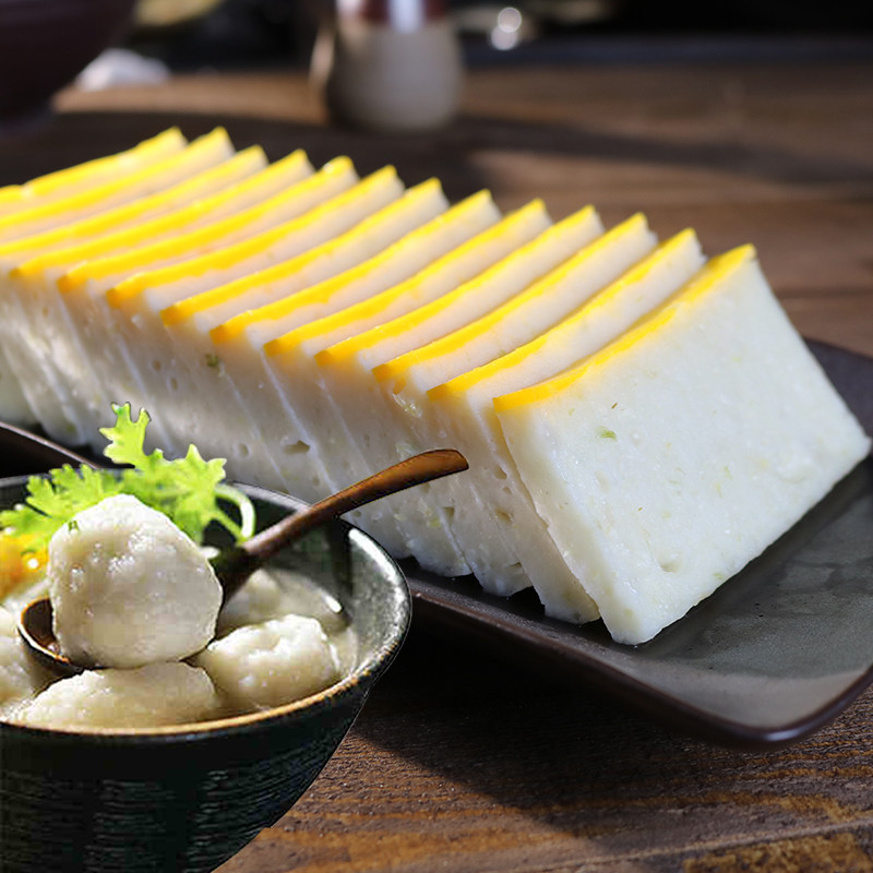 渔人家荆州手工鱼糕双拼套餐鱼丸350g活鱼鲜打鱼丸