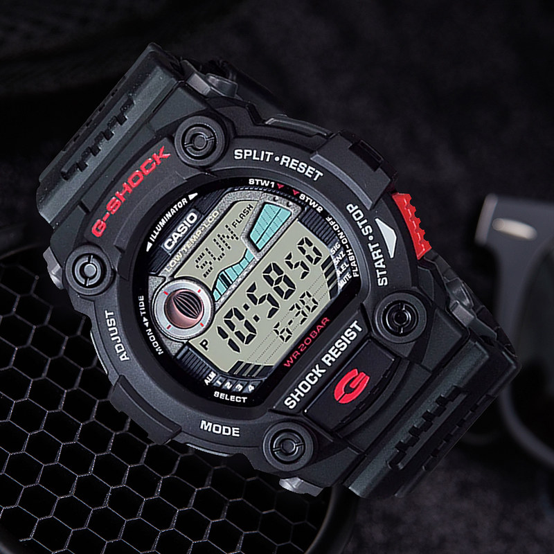 casio卡西欧g-shock运动男士手表户外g-7900-1湾人月相日韩腕表