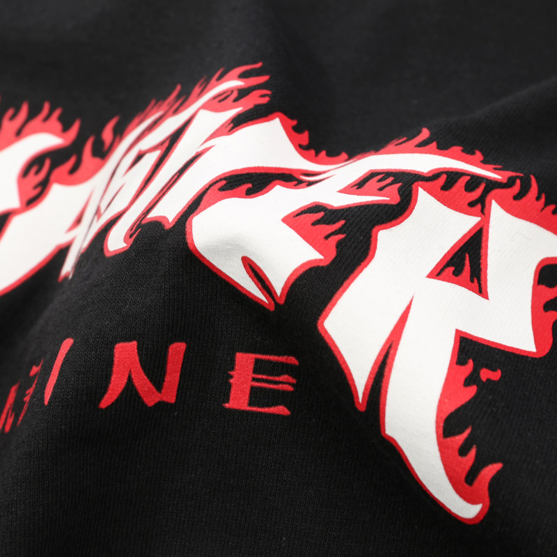 thrasher官方possessedlogo火焰logo套头圆领长袖t恤