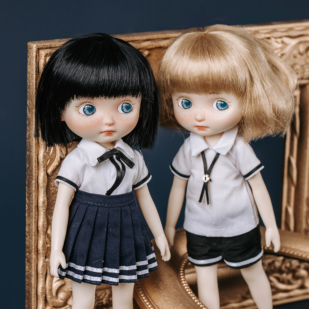 现货pipitom皮皮糖胶皮娃娃甜蜜小镇人偶关节公主bjd