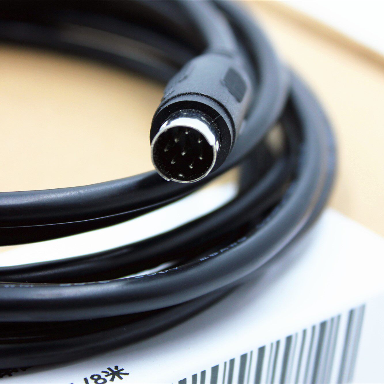 步科etmt人机触摸屏三菱plc通讯线圆口md8连接线