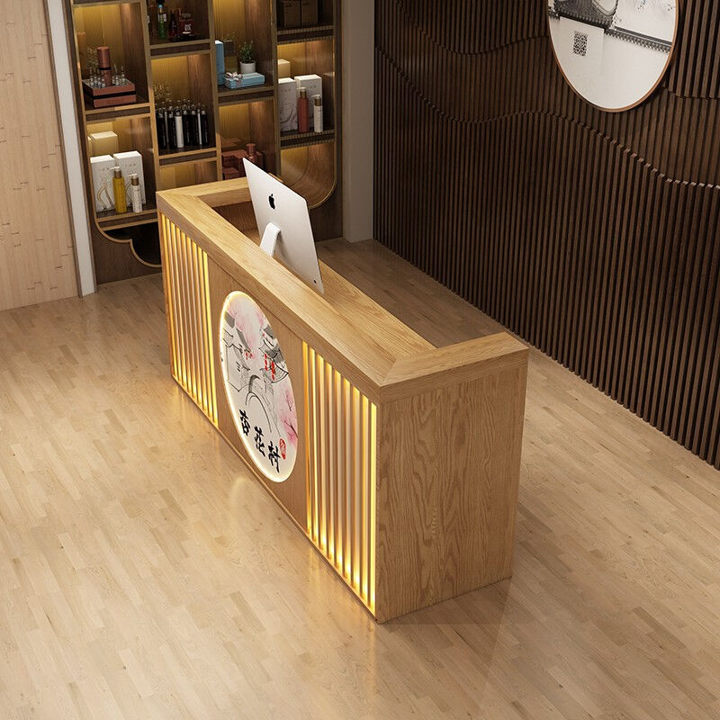 收银台养生足浴采耳茶道民宿饭店送货上门中式新中式收银台