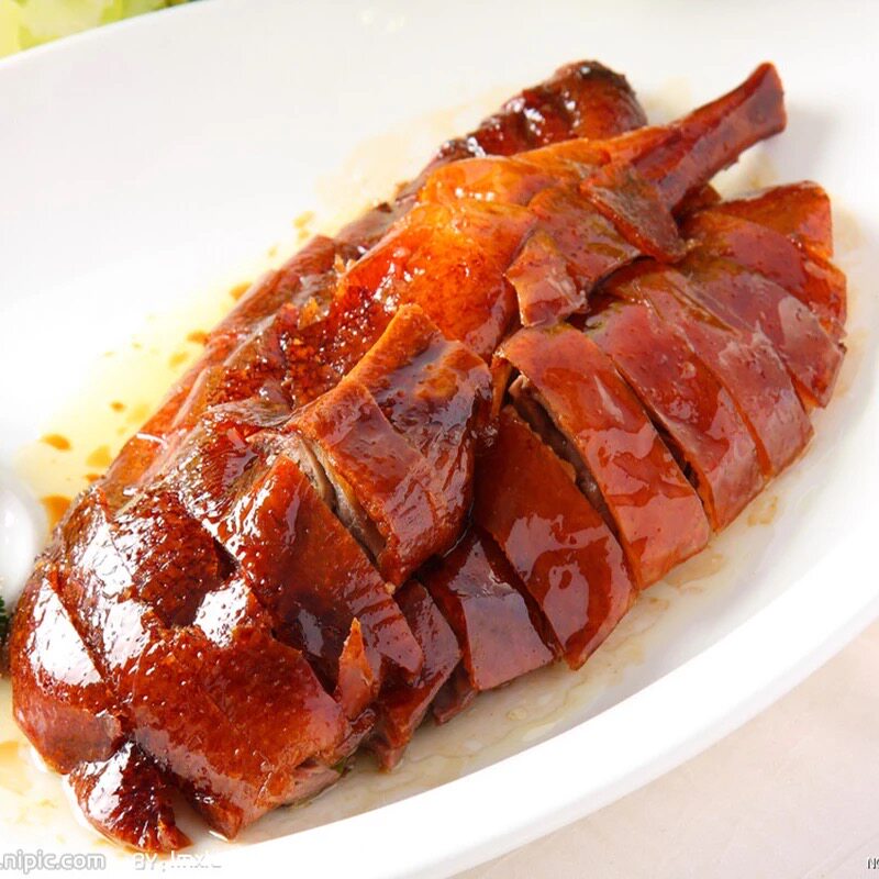 潮汕特产港式古井烧鹅深井烧鹅整只1500克配酸梅酱包邮阳江小鹅