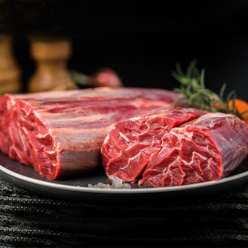 牛腱子新鲜4斤宁夏原切金钱腱生鲜牛腿肉健身国产雪花黄牛肉囤货