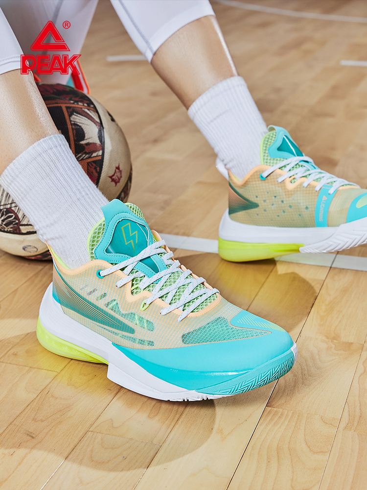 匹克态极闪电2代篮球鞋2021年秋低帮减震魔弹球鞋内外场耐磨战靴