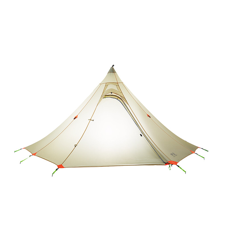 帐篷静星金字塔新雪六角塔露营轻量徒步骑行春游塔露营