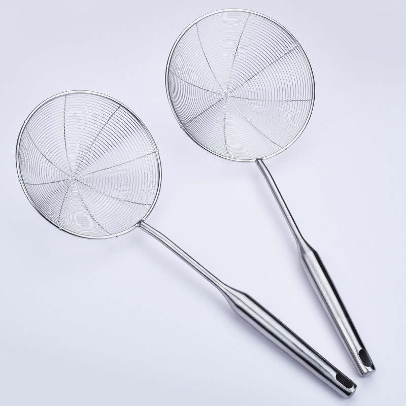 不锈钢漏勺家用汤粉捞饺子油炸过滤厨房圆形耐高温漏勺