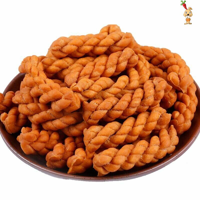 天然酵母小麻花花500g传统糕点休闲办公酥脆手机保护套