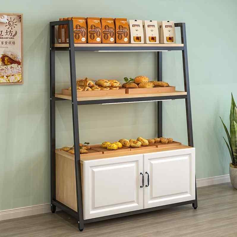 展柜陈列柜烘焙超市货架面包店蛋糕店面面包中岛面包架