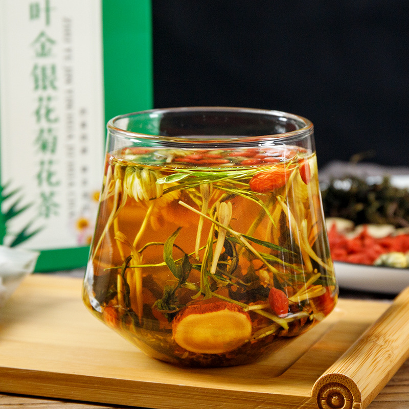 竹叶金银花菊花明子甘草枸杞花草茶组合代用180g养生茶