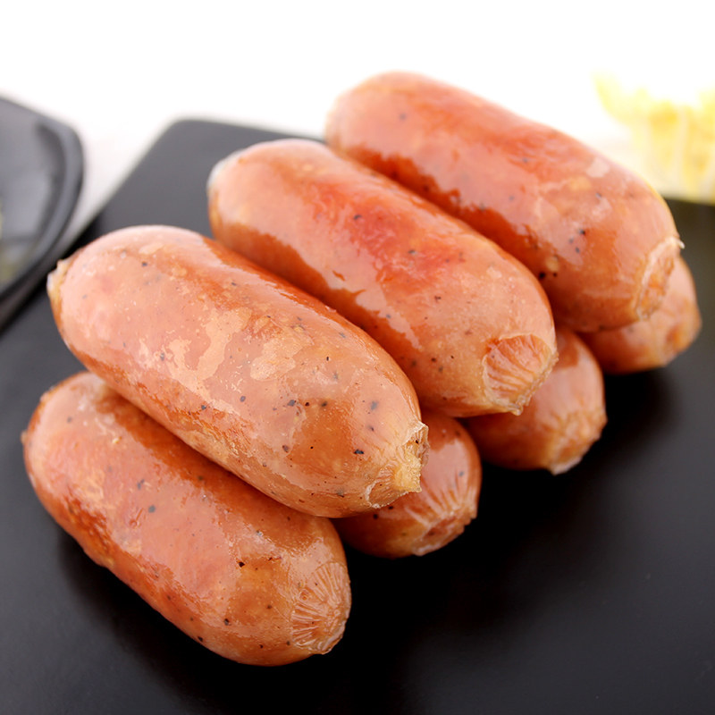 网红地道烤肠火山石台湾烤肠黑胡椒原味地道正宗台式热狗小香肠
