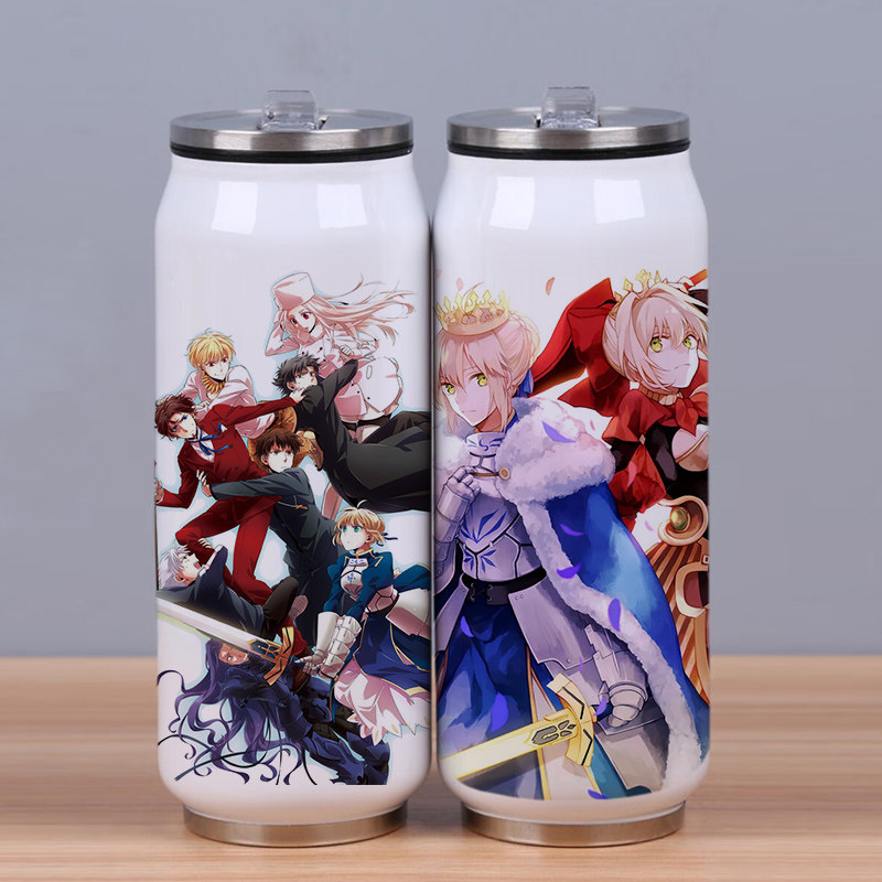 fate保温杯命运之夜周边fgo二次元动漫易拉罐水杯保温杯