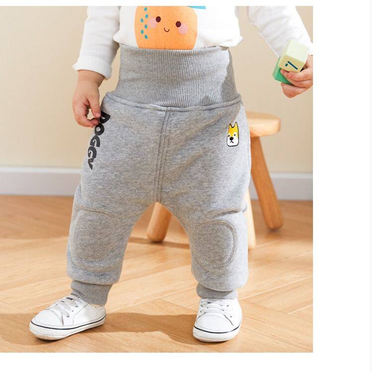 婴儿洋气幼儿哈伦子女裤子加厚宝宝冬季长裤休闲裤