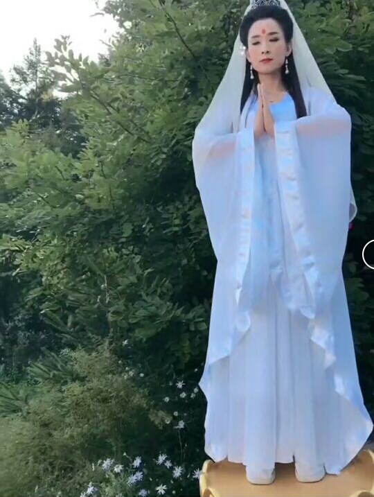 古装服装观世音表演观音菩萨演出服古代影视西游记民族服装