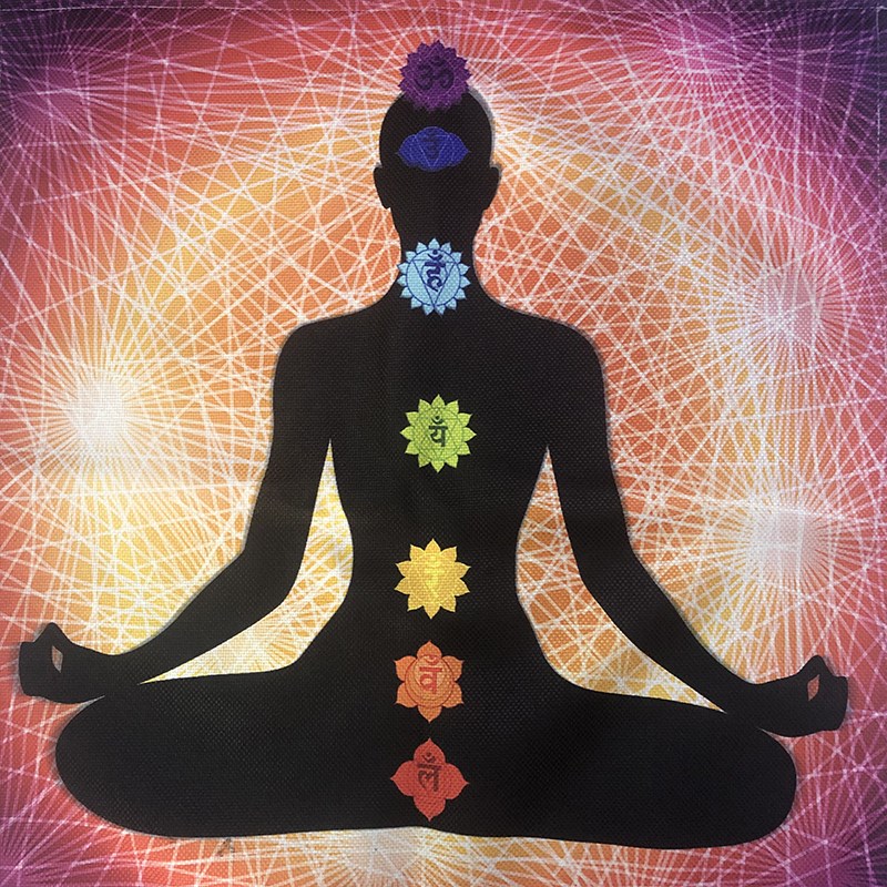 35款脉轮灵性莲花之花生命安卡冥想桌布瑜伽桌布
