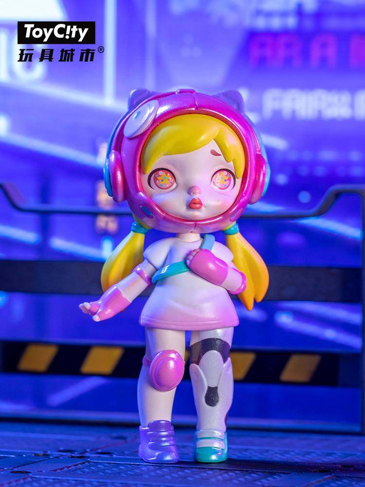 toycity玩具城市laura赛博朋克五代劳拉盲盒女孩潮玩盲盒
