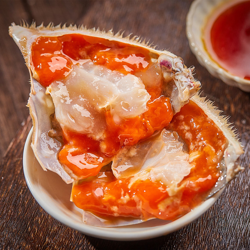 红膏呛蟹宁波舟山特产醉蟹即食韩国酱母蟹生蟹类制品