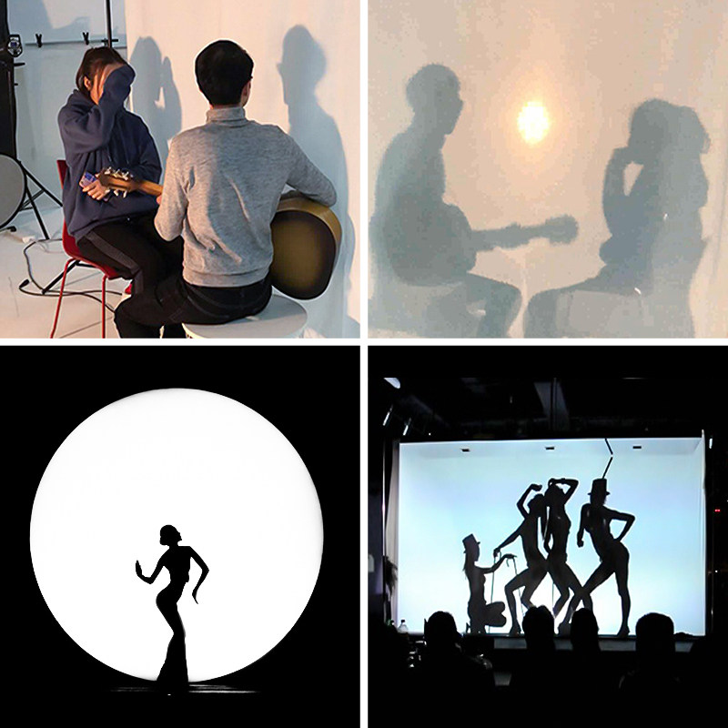 影子幕布灯光手影灯架投影舞台人影布人影皮影戏背景布类