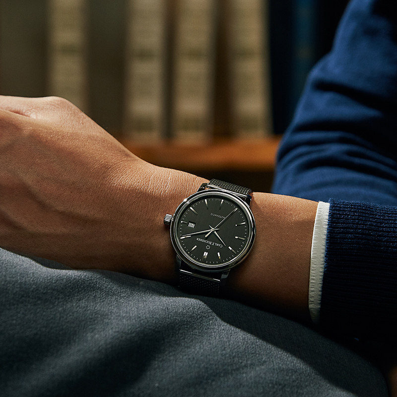 宝齐莱爱德爱德玛玛尔系列瑞士腕表米兰网织精钢瑞士腕表