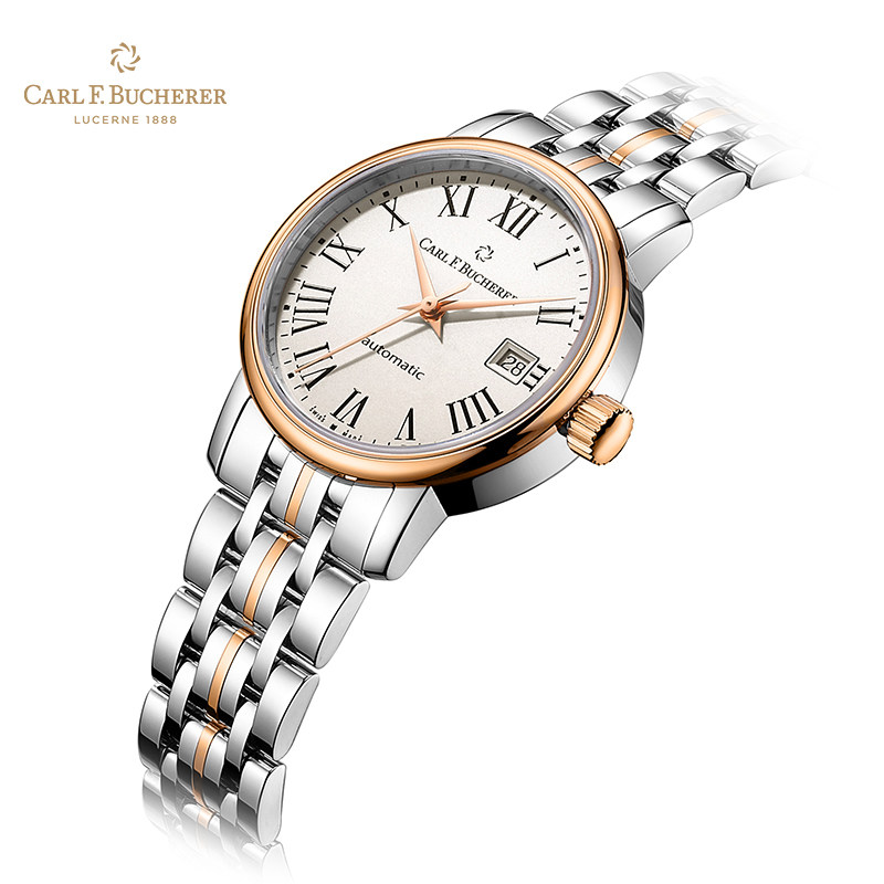 瑞士宝齐莱爱德爱德玛玛尔系列腕表18k玫瑰金间金瑞士腕表