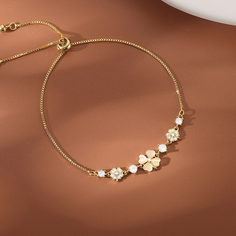 四叶草手链ins小众设计冷淡高级手饰2022年新款手链