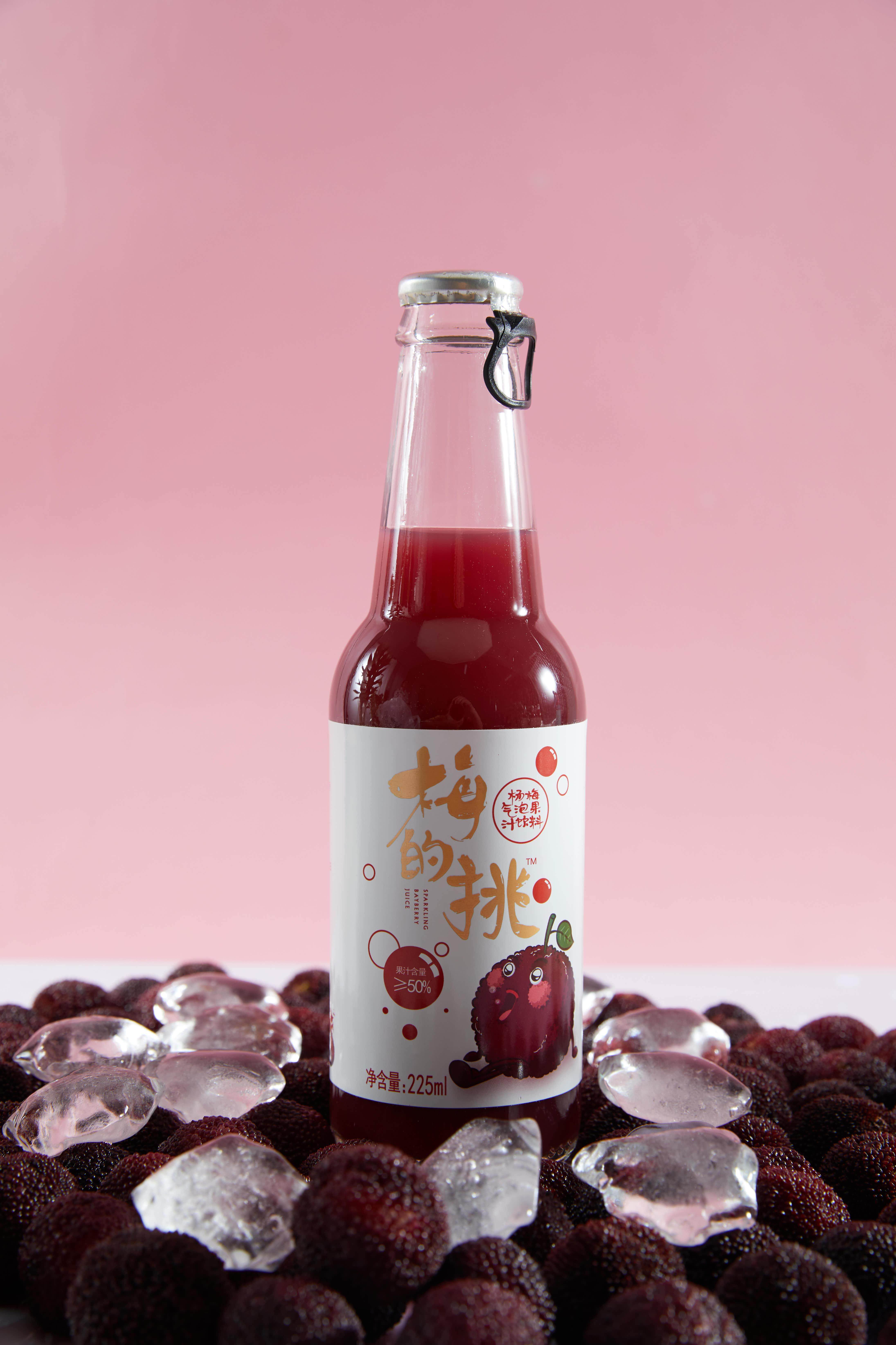 气泡梅的慈溪特产杨梅果汁饮料果味碳酸饮料适合碳酸饮料