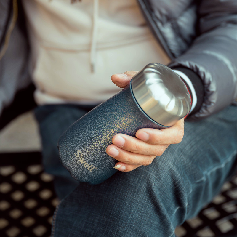 swell商务宽口保温杯办公男保茶杯咖啡杯男友不锈钢保温杯
