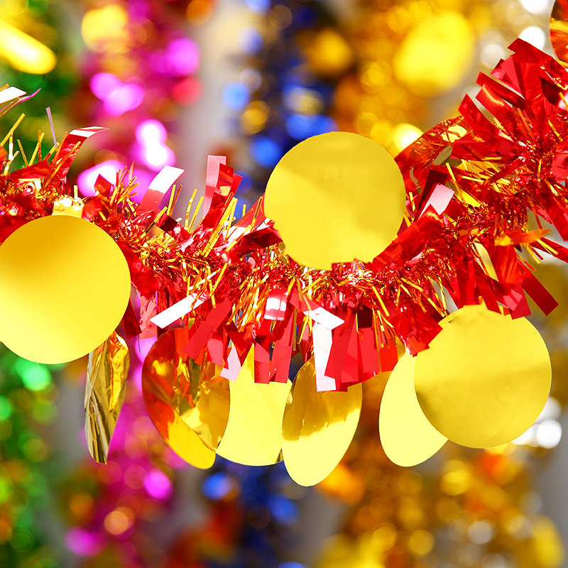 结婚彩带拉花婚礼婚房布置红色毛条彩条开业毛条