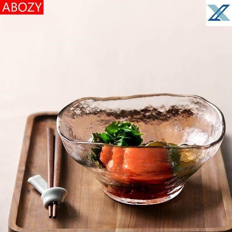 玻璃大号特大超大不规则果盆家用手工甜品青苹果玻璃碗