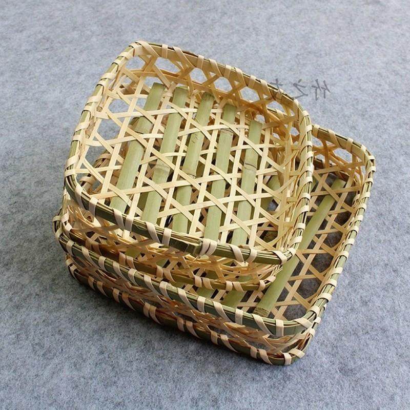 竹制品工具圆盘牢固小筐好看筛子餐具竹编