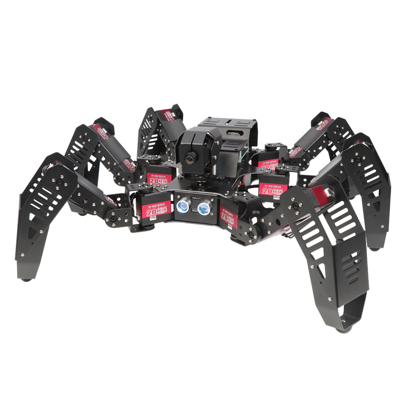 树莓4b六足蜘蛛仿生机器人spiderpi可编程opencv智能机器人