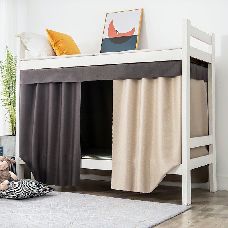 学生宿舍床帘加厚强遮光上下铺女男寝室简约纯色丝绒麻防尘窗帘布