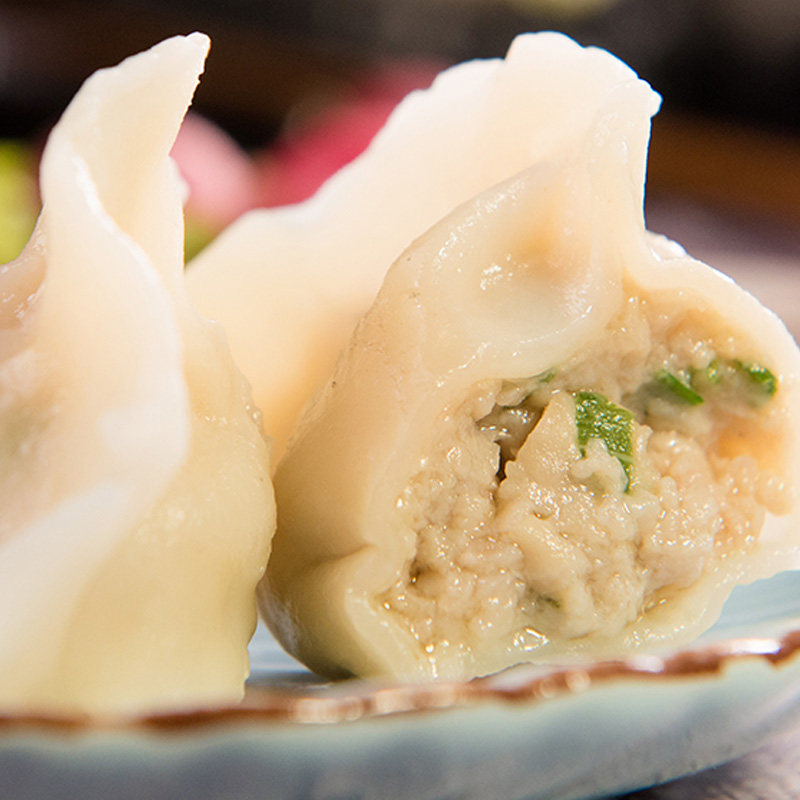 水饺速冻鲁海黄花鱼400g海鲜煎饺蒸饺盒装水饺